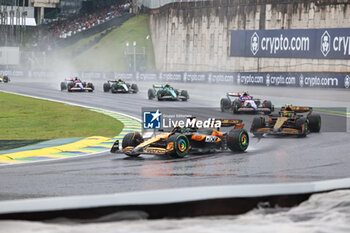 2024-11-03 - Oscar Piastri (AUS) - McLaren Formula 1 Team - McLaren MCL38 - Mercedes
   during the Formula 1 Lenovo Grande Premio de Sao Paulo 2024, scheduled to take place at Interlagos Circuit, San Paolo, Brasil, BRA  Nov 1st-3rd, 2024 - FORMULA 1 LENOVO GRANDE PREMIO DE SAO PAULO 2024 - RACE - FORMULA 1 - MOTORS