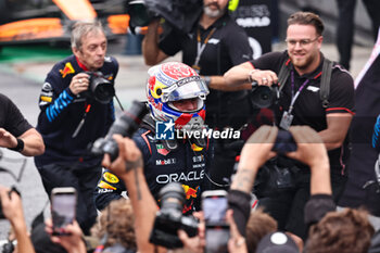 2024-11-03 - Max Verstappen (NED) - Oracle Red Bull Racing - Red Bull RB20 - Honda RBPT winner of the Formula 1 Lenovo Grande Premio de Sao Paulo 2024, scheduled to take place at Interlagos Circuit, San Paolo, Brasil, BRA  Nov 1st-3rd, 2024 - FORMULA 1 LENOVO GRANDE PREMIO DE SAO PAULO 2024 - RACE - FORMULA 1 - MOTORS