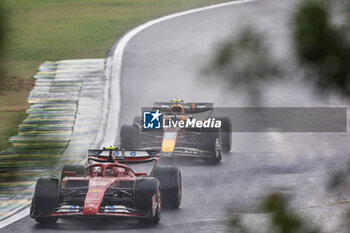 2024-11-03 - Carlos Sainz Jr. (ESP) - Scuderia Ferrari - Ferrari SF-24 - Ferrari  during the Formula 1 Lenovo Grande Premio de Sao Paulo 2024, scheduled to take place at Interlagos Circuit, San Paolo, Brasil, BRA  Nov 1st-3rd, 2024 - FORMULA 1 LENOVO GRANDE PREMIO DE SAO PAULO 2024 - RACE - FORMULA 1 - MOTORS