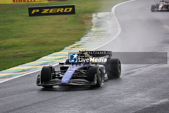 2024-11-03 - Franco Colapinto (ARG) - Williams Racing - Williams FW46 - Mercedes  during the Formula 1 Lenovo Grande Premio de Sao Paulo 2024, scheduled to take place at Interlagos Circuit, San Paolo, Brasil, BRA  Nov 1st-3rd, 2024 - FORMULA 1 LENOVO GRANDE PREMIO DE SAO PAULO 2024 - RACE - FORMULA 1 - MOTORS