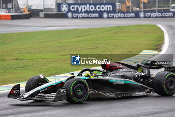 2024-11-03 - Lewis Hamilton (GBR) - Mercedes-AMG PETRONAS F1 Team - Mercedes W15 - Mercedes E Performance during the Formula 1 Lenovo Grande Premio de Sao Paulo 2024, scheduled to take place at Interlagos Circuit, San Paolo, Brasil, BRA  Nov 1st-3rd, 2024 - FORMULA 1 LENOVO GRANDE PREMIO DE SAO PAULO 2024 - RACE - FORMULA 1 - MOTORS