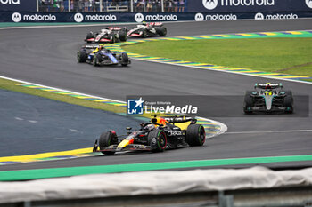 2024-11-03 - Max Verstappen (NED) - Oracle Red Bull Racing - Red Bull RB20 - Honda RBPT during the Formula 1 Lenovo Grande Premio de Sao Paulo 2024, scheduled to take place at Interlagos Circuit, San Paolo, Brasil, BRA  Nov 1st-3rd, 2024 - FORMULA 1 LENOVO GRANDE PREMIO DE SAO PAULO 2024 - RACE - FORMULA 1 - MOTORS