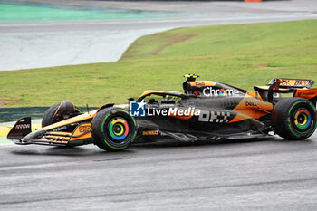 2024-11-03 - Lando Norris (GBR) - McLaren Formula 1 Team - McLaren MCL38 - Mercedes  during the Formula 1 Lenovo Grande Premio de Sao Paulo 2024, scheduled to take place at Interlagos Circuit, San Paolo, Brasil, BRA  Nov 1st-3rd, 2024 - FORMULA 1 LENOVO GRANDE PREMIO DE SAO PAULO 2024 - RACE - FORMULA 1 - MOTORS