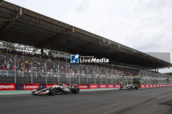 02/11/2024 - 27 HULKENBERG Nico (ger), Haas F1 Team VF-24 Ferrari, 50 BEARMAN Ollie (gbr), Haas F1 Team VF-24 Ferrari, action during the Formula 1 Grande Premio de Sao Paulo 2024, 21th round of the 2024 Formula One World Championship from November 1 to 3, 2024 on the Interlagos Circuit, in Sao Paulo, Brazil - F1 - SAO PAULO GRAND PRIX 2024 - FORMULA 1 - MOTORI