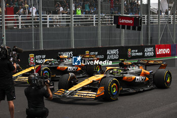 02/11/2024 - 04 NORRIS Lando (gbr), McLaren F1 Team MCL38, 81 PIASTRI Oscar (aus), McLaren F1 Team MCL38, during the Formula 1 Grande Premio de Sao Paulo 2024, 21th round of the 2024 Formula One World Championship from November 1 to 3, 2024 on the Interlagos Circuit, in Sao Paulo, Brazil - F1 - SAO PAULO GRAND PRIX 2024 - FORMULA 1 - MOTORI