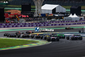 02/11/2024 - start of the race, depart, during the Formula 1 Grande Premio de Sao Paulo 2024, 21th round of the 2024 Formula One World Championship from November 1 to 3, 2024 on the Interlagos Circuit, in Sao Paulo, Brazil - F1 - SAO PAULO GRAND PRIX 2024 - FORMULA 1 - MOTORI