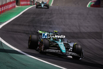 02/11/2024 - 14 ALONSO Fernando (spa), Aston Martin F1 Team AMR24, action during the Formula 1 Grande Premio de Sao Paulo 2024, 21th round of the 2024 Formula One World Championship from November 1 to 3, 2024 on the Interlagos Circuit, in Sao Paulo, Brazil - F1 - SAO PAULO GRAND PRIX 2024 - FORMULA 1 - MOTORI