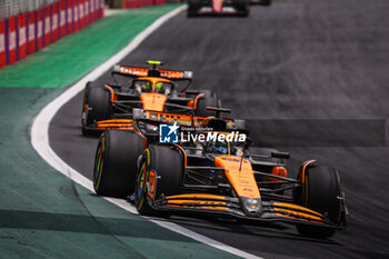 02/11/2024 - 81 PIASTRI Oscar (aus), McLaren F1 Team MCL38, action during the Formula 1 Grande Premio de Sao Paulo 2024, 21th round of the 2024 Formula One World Championship from November 1 to 3, 2024 on the Interlagos Circuit, in Sao Paulo, Brazil - F1 - SAO PAULO GRAND PRIX 2024 - FORMULA 1 - MOTORI