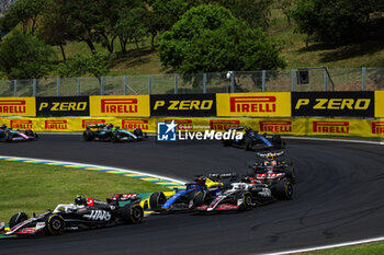 02/11/2024 - 50 BEARMAN Ollie (gbr), Haas F1 Team VF-24 Ferrari, 23 ALBON Alexander (tha), Williams Racing FW45, action during the Formula 1 Grande Premio de Sao Paulo 2024, 21th round of the 2024 Formula One World Championship from November 1 to 3, 2024 on the Interlagos Circuit, in Sao Paulo, Brazil - F1 - SAO PAULO GRAND PRIX 2024 - FORMULA 1 - MOTORI