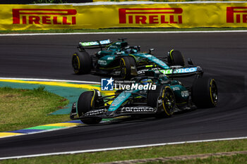 02/11/2024 - 14 ALONSO Fernando (spa), Aston Martin F1 Team AMR24, action during the Formula 1 Grande Premio de Sao Paulo 2024, 21th round of the 2024 Formula One World Championship from November 1 to 3, 2024 on the Interlagos Circuit, in Sao Paulo, Brazil - F1 - SAO PAULO GRAND PRIX 2024 - FORMULA 1 - MOTORI