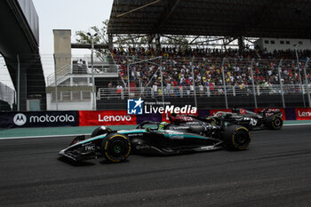 02/11/2024 - 44 HAMILTON Lewis (gbr), Mercedes AMG F1 Team W15, action 50 BEARMAN Ollie (gbr), Haas F1 Team VF-24 Ferrari, action during the Formula 1 Grande Premio de Sao Paulo 2024, 21th round of the 2024 Formula One World Championship from November 1 to 3, 2024 on the Interlagos Circuit, in Sao Paulo, Brazil - F1 - SAO PAULO GRAND PRIX 2024 - FORMULA 1 - MOTORI