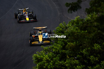 02/11/2024 - 81 PIASTRI Oscar (aus), McLaren F1 Team MCL38, 01 VERSTAPPEN Max (nld), Red Bull Racing RB20, action during the Formula 1 Grande Premio de Sao Paulo 2024, 21th round of the 2024 Formula One World Championship from November 1 to 3, 2024 on the Interlagos Circuit, in Sao Paulo, Brazil - F1 - SAO PAULO GRAND PRIX 2024 - FORMULA 1 - MOTORI