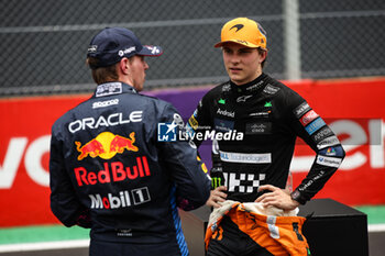 02/11/2024 - PIASTRI Oscar (aus), McLaren F1 Team MCL38, portrait VERSTAPPEN Max (ned), Red Bull Racing RB20, portrait during the Formula 1 Grande Premio de Sao Paulo 2024, 21th round of the 2024 Formula One World Championship from November 1 to 3, 2024 on the Interlagos Circuit, in Sao Paulo, Brazil - F1 - SAO PAULO GRAND PRIX 2024 - FORMULA 1 - MOTORI