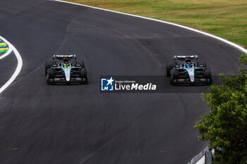 02/11/2024 - 44 HAMILTON Lewis (gbr), Mercedes AMG F1 Team W15, 63 RUSSELL George (gbr), Mercedes AMG F1 Team W15, action during the Formula 1 Grande Premio de Sao Paulo 2024, 21th round of the 2024 Formula One World Championship from November 1 to 3, 2024 on the Interlagos Circuit, in Sao Paulo, Brazil - F1 - SAO PAULO GRAND PRIX 2024 - FORMULA 1 - MOTORI