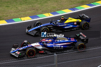 02/11/2024 - 22 TSUNODA Yuki (jap), Visa Cash App RB F1 Team VCARB 01, 43 COLAPINTO Franco (arg), Williams Racing FW46, action during the Formula 1 Grande Premio de Sao Paulo 2024, 21th round of the 2024 Formula One World Championship from November 1 to 3, 2024 on the Interlagos Circuit, in Sao Paulo, Brazil - F1 - SAO PAULO GRAND PRIX 2024 - FORMULA 1 - MOTORI