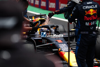 02/11/2024 - 01 VERSTAPPEN Max (nld), Red Bull Racing RB20, action during the Formula 1 Grande Premio de Sao Paulo 2024, 21th round of the 2024 Formula One World Championship from November 1 to 3, 2024 on the Interlagos Circuit, in Sao Paulo, Brazil - F1 - SAO PAULO GRAND PRIX 2024 - FORMULA 1 - MOTORI