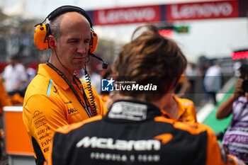 02/11/2024 - STALLARD Tom, Race Engineer of McLaren F1 Team, portrait PIASTRI Oscar (aus), McLaren F1 Team MCL38, portrait during the Formula 1 Grande Premio de Sao Paulo 2024, 21th round of the 2024 Formula One World Championship from November 1 to 3, 2024 on the Interlagos Circuit, in Sao Paulo, Brazil - F1 - SAO PAULO GRAND PRIX 2024 - FORMULA 1 - MOTORI