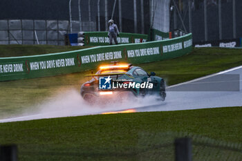 02/11/2024 - FIA Aston Martin Vantage Safety Car, rain, pluie, during the Formula 1 Grande Premio de Sao Paulo 2024, 21th round of the 2024 Formula One World Championship from November 1 to 3, 2024 on the Interlagos Circuit, in Sao Paulo, Brazil - F1 - SAO PAULO GRAND PRIX 2024 - FORMULA 1 - MOTORI