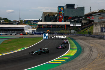 02/11/2024 - 63 RUSSELL George (gbr), Mercedes AMG F1 Team W15, action 10 GASLY Pierre (fra), Alpine F1 Team A524, action 30 LAWSON Liam (nzl), Visa Cash App RB F1 Team VCARB 01, action during the Formula 1 Grande Premio de Sao Paulo 2024, 21th round of the 2024 Formula One World Championship from November 1 to 3, 2024 on the Interlagos Circuit, in Sao Paulo, Brazil - F1 - SAO PAULO GRAND PRIX 2024 - FORMULA 1 - MOTORI