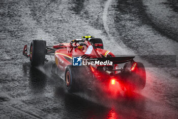 03/11/2024 - 55 SAINZ Carlos (spa), Scuderia Ferrari SF-24, action during the Formula 1 Grande Premio de Sao Paulo 2024, 21th round of the 2024 Formula One World Championship from November 1 to 3, 2024 on the Interlagos Circuit, in Sao Paulo, Brazil - F1 - SAO PAULO GRAND PRIX 2024 - FORMULA 1 - MOTORI