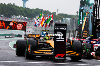 03/11/2024 - 04 NORRIS Lando (gbr), McLaren F1 Team MCL38, action pole position during the Formula 1 Grande Premio de Sao Paulo 2024, 21th round of the 2024 Formula One World Championship from November 1 to 3, 2024 on the Interlagos Circuit, in Sao Paulo, Brazil - F1 - SAO PAULO GRAND PRIX 2024 - FORMULA 1 - MOTORI