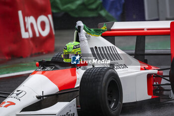 03/11/2024 - HAMILTON Lewis (gbr), driving McLaren MP4/5B action during the Formula 1 Grande Premio de Sao Paulo 2024, 21th round of the 2024 Formula One World Championship from November 1 to 3, 2024 on the Interlagos Circuit, in Sao Paulo, Brazil - F1 - SAO PAULO GRAND PRIX 2024 - FORMULA 1 - MOTORI