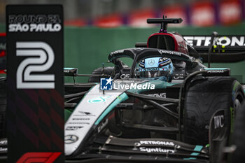 03/11/2024 - 63 RUSSELL George (gbr), Mercedes AMG F1 Team W15, action during the Formula 1 Grande Premio de Sao Paulo 2024, 21th round of the 2024 Formula One World Championship from November 1 to 3, 2024 on the Interlagos Circuit, in Sao Paulo, Brazil - F1 - SAO PAULO GRAND PRIX 2024 - FORMULA 1 - MOTORI