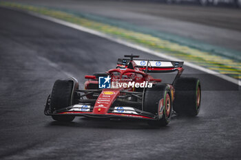 03/11/2024 - 16 LECLERC Charles (mco), Scuderia Ferrari SF-24, action during the Formula 1 Grande Premio de Sao Paulo 2024, 21th round of the 2024 Formula One World Championship from November 1 to 3, 2024 on the Interlagos Circuit, in Sao Paulo, Brazil - F1 - SAO PAULO GRAND PRIX 2024 - FORMULA 1 - MOTORI