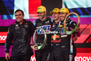 03/11/2024 - WACHE Pierre (fra), Technical Director of Red Bull Racing, portrait OCON Esteban (fra), Alpine F1 Team A524, portrait VERSTAPPEN Max (ned), Red Bull Racing RB20, portrait GASLY Pierre (fra), Alpine F1 Team A524, portrait during the Formula 1 Grande Premio de Sao Paulo 2024, 21th round of the 2024 Formula One World Championship from November 1 to 3, 2024 on the Interlagos Circuit, in Sao Paulo, Brazil - F1 - SAO PAULO GRAND PRIX 2024 - FORMULA 1 - MOTORI