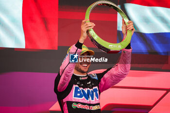 03/11/2024 - OCON Esteban (fra), Alpine F1 Team A524, portrait podium during the Formula 1 Grande Premio de Sao Paulo 2024, 21th round of the 2024 Formula One World Championship from November 1 to 3, 2024 on the Interlagos Circuit, in Sao Paulo, Brazil - F1 - SAO PAULO GRAND PRIX 2024 - FORMULA 1 - MOTORI