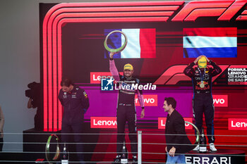 03/11/2024 - OCON Esteban (fra), Alpine F1 Team A524, portrait podium during the Formula 1 Grande Premio de Sao Paulo 2024, 21th round of the 2024 Formula One World Championship from November 1 to 3, 2024 on the Interlagos Circuit, in Sao Paulo, Brazil - F1 - SAO PAULO GRAND PRIX 2024 - FORMULA 1 - MOTORI