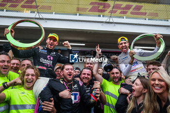 03/11/2024 - GASLY Pierre (fra), Alpine F1 Team A524, OCON Esteban (fra), Alpine F1 Team A524, portrait celebration during the Formula 1 Grande Premio de Sao Paulo 2024, 21th round of the 2024 Formula One World Championship from November 1 to 3, 2024 on the Interlagos Circuit, in Sao Paulo, Brazil - F1 - SAO PAULO GRAND PRIX 2024 - FORMULA 1 - MOTORI