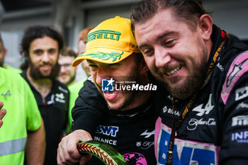 03/11/2024 - GASLY Pierre (fra), Alpine F1 Team A524, portrait celebration during the Formula 1 Grande Premio de Sao Paulo 2024, 21th round of the 2024 Formula One World Championship from November 1 to 3, 2024 on the Interlagos Circuit, in Sao Paulo, Brazil - F1 - SAO PAULO GRAND PRIX 2024 - FORMULA 1 - MOTORI