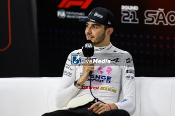 03/11/2024 - OCON Esteban (fra), Alpine F1 Team A524, portrait press conference during the Formula 1 Grande Premio de Sao Paulo 2024, 21th round of the 2024 Formula One World Championship from November 1 to 3, 2024 on the Interlagos Circuit, in Sao Paulo, Brazil - F1 - SAO PAULO GRAND PRIX 2024 - FORMULA 1 - MOTORI