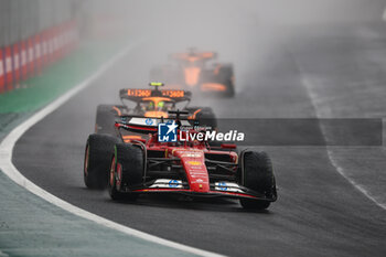 03/11/2024 - 16 LECLERC Charles (mco), Scuderia Ferrari SF-24, action during the Formula 1 Grande Premio de Sao Paulo 2024, 21th round of the 2024 Formula One World Championship from November 1 to 3, 2024 on the Interlagos Circuit, in Sao Paulo, Brazil - F1 - SAO PAULO GRAND PRIX 2024 - FORMULA 1 - MOTORI