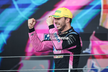 03/11/2024 - GASLY Pierre (fra), Alpine F1 Team A524, portrait celebrates the podium during the Formula 1 Grande Premio de Sao Paulo 2024, 21th round of the 2024 Formula One World Championship from November 1 to 3, 2024 on the Interlagos Circuit, in Sao Paulo, Brazil - F1 - SAO PAULO GRAND PRIX 2024 - FORMULA 1 - MOTORI