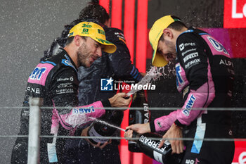 03/11/2024 - GASLY Pierre (fra), Alpine F1 Team A524, portrait OCON Esteban (fra), Alpine F1 Team A524, portrait podium during the Formula 1 Grande Premio de Sao Paulo 2024, 21th round of the 2024 Formula One World Championship from November 1 to 3, 2024 on the Interlagos Circuit, in Sao Paulo, Brazil - F1 - SAO PAULO GRAND PRIX 2024 - FORMULA 1 - MOTORI