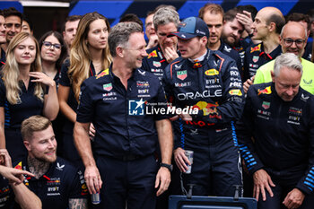 03/11/2024 - HORNER Christian (gbr), Team Principal of Red Bull Racing, portrait VERSTAPPEN Max (ned), Red Bull Racing RB20, portrait WHEATLEY Jonathan (gbr), Team Manager of Red Bull Racing, portrait during the Formula 1 Grande Premio de Sao Paulo 2024, 21th round of the 2024 Formula One World Championship from November 1 to 3, 2024 on the Interlagos Circuit, in Sao Paulo, Brazil - F1 - SAO PAULO GRAND PRIX 2024 - FORMULA 1 - MOTORI