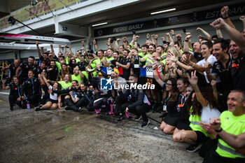 03/11/2024 - GASLY Pierre (fra), Alpine F1 Team A524, portrait OCON Esteban (fra), Alpine F1 Team A524, portrait podium celebration mechanic, mecanicien, mechanics during the Formula 1 Grande Premio de Sao Paulo 2024, 21th round of the 2024 Formula One World Championship from November 1 to 3, 2024 on the Interlagos Circuit, in Sao Paulo, Brazil - F1 - SAO PAULO GRAND PRIX 2024 - FORMULA 1 - MOTORI