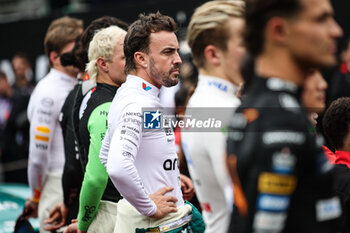 03/11/2024 - ALONSO Fernando (spa), Aston Martin F1 Team AMR24, portrait during the Formula 1 Grande Premio de Sao Paulo 2024, 21th round of the 2024 Formula One World Championship from November 1 to 3, 2024 on the Interlagos Circuit, in Sao Paulo, Brazil - F1 - SAO PAULO GRAND PRIX 2024 - FORMULA 1 - MOTORI