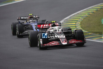 03/11/2024 - 27 HULKENBERG Nico (ger), Haas F1 Team VF-24 Ferrari, action 43 COLAPINTO Franco (arg), Williams Racing FW46, action during the Formula 1 Grande Premio de Sao Paulo 2024, 21th round of the 2024 Formula One World Championship from November 1 to 3, 2024 on the Interlagos Circuit, in Sao Paulo, Brazil - F1 - SAO PAULO GRAND PRIX 2024 - FORMULA 1 - MOTORI