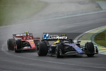 03/11/2024 - 43 COLAPINTO Franco (arg), Williams Racing FW46, action 55 SAINZ Carlos (spa), Scuderia Ferrari SF-24, action during the Formula 1 Grande Premio de Sao Paulo 2024, 21th round of the 2024 Formula One World Championship from November 1 to 3, 2024 on the Interlagos Circuit, in Sao Paulo, Brazil - F1 - SAO PAULO GRAND PRIX 2024 - FORMULA 1 - MOTORI