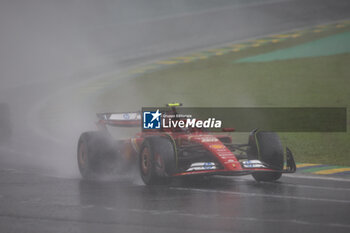 03/11/2024 - 55 SAINZ Carlos (spa), Scuderia Ferrari SF-24, action during the Formula 1 Grande Premio de Sao Paulo 2024, 21th round of the 2024 Formula One World Championship from November 1 to 3, 2024 on the Interlagos Circuit, in Sao Paulo, Brazil - F1 - SAO PAULO GRAND PRIX 2024 - FORMULA 1 - MOTORI