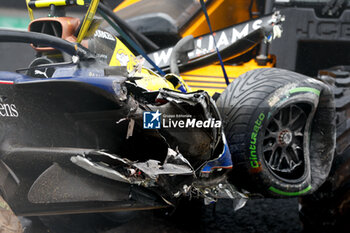 03/11/2024 - 43 COLAPINTO Franco (arg), Williams Racing FW46, action crash, accident, during the Formula 1 Grande Premio de Sao Paulo 2024, 21th round of the 2024 Formula One World Championship from November 1 to 3, 2024 on the Interlagos Circuit, in Sao Paulo, Brazil - F1 - SAO PAULO GRAND PRIX 2024 - FORMULA 1 - MOTORI