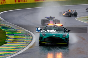 03/11/2024 - Aston Martin safety car, during the Formula 1 Grande Premio de Sao Paulo 2024, 21th round of the 2024 Formula One World Championship from November 1 to 3, 2024 on the Interlagos Circuit, in Sao Paulo, Brazil - F1 - SAO PAULO GRAND PRIX 2024 - FORMULA 1 - MOTORI