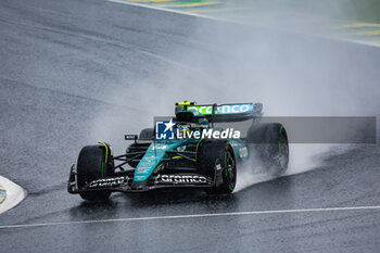 03/11/2024 - 14 ALONSO Fernando (spa), Aston Martin F1 Team AMR24, action during the Formula 1 Grande Premio de Sao Paulo 2024, 21th round of the 2024 Formula One World Championship from November 1 to 3, 2024 on the Interlagos Circuit, in Sao Paulo, Brazil - F1 - SAO PAULO GRAND PRIX 2024 - FORMULA 1 - MOTORI