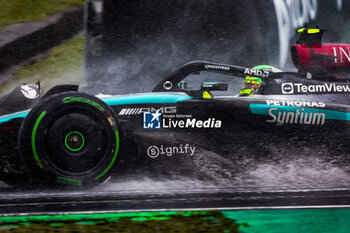 03/11/2024 - 44 HAMILTON Lewis (gbr), Mercedes AMG F1 Team W15, action during the Formula 1 Grande Premio de Sao Paulo 2024, 21th round of the 2024 Formula One World Championship from November 1 to 3, 2024 on the Interlagos Circuit, in Sao Paulo, Brazil - F1 - SAO PAULO GRAND PRIX 2024 - FORMULA 1 - MOTORI