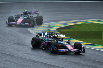 03/11/2024 - 31 OCON Esteban (fra), Alpine F1 Team A524, 10 GASLY Pierre (fra), Alpine F1 Team A524, action during the Formula 1 Grande Premio de Sao Paulo 2024, 21th round of the 2024 Formula One World Championship from November 1 to 3, 2024 on the Interlagos Circuit, in Sao Paulo, Brazil - F1 - SAO PAULO GRAND PRIX 2024 - FORMULA 1 - MOTORI