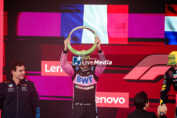 03/11/2024 - OCON Esteban (fra), Alpine F1 Team A524, portrait podium during the Formula 1 Grande Premio de Sao Paulo 2024, 21th round of the 2024 Formula One World Championship from November 1 to 3, 2024 on the Interlagos Circuit, in Sao Paulo, Brazil - F1 - SAO PAULO GRAND PRIX 2024 - FORMULA 1 - MOTORI