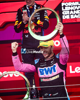 03/11/2024 - GASLY Pierre (fra), Alpine F1 Team A524, portrait podium during the Formula 1 Grande Premio de Sao Paulo 2024, 21th round of the 2024 Formula One World Championship from November 1 to 3, 2024 on the Interlagos Circuit, in Sao Paulo, Brazil - F1 - SAO PAULO GRAND PRIX 2024 - FORMULA 1 - MOTORI